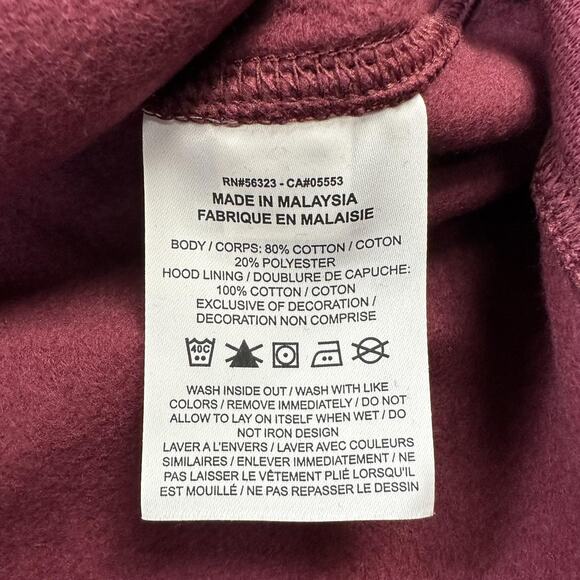 Virginia Tech Hokies Hoodie Mens Medium Maroon NCAA Football Nike Pullover VT - Picture 6 of 9